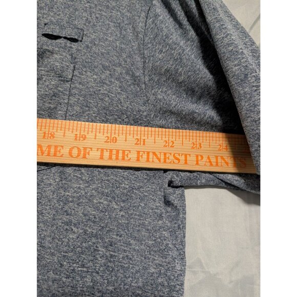 Dominos Pizza Gear Gray Button Polo Shirt Large Employee Uniform Mens Size L - Picture 3 of 8